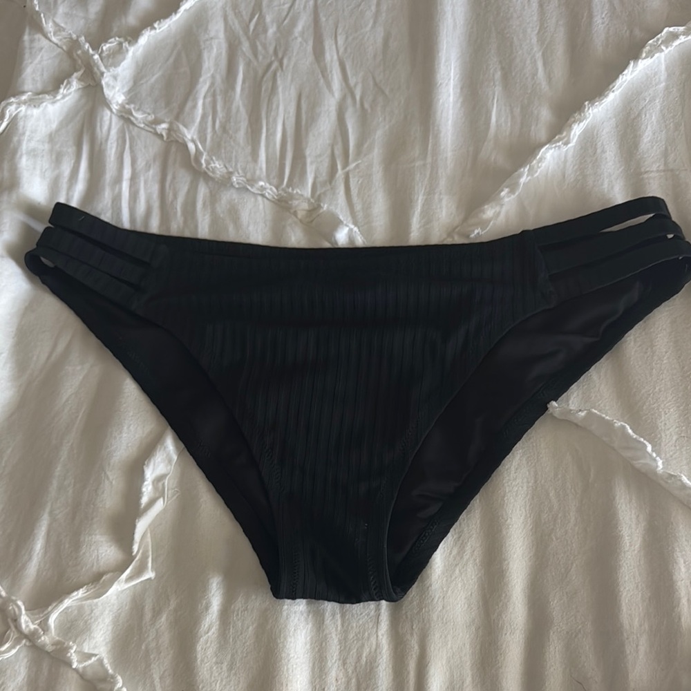 Black Bikini Bottom with Side Straps